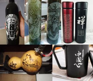 岳阳华容县酒瓶葫芦工艺品激光雕刻机